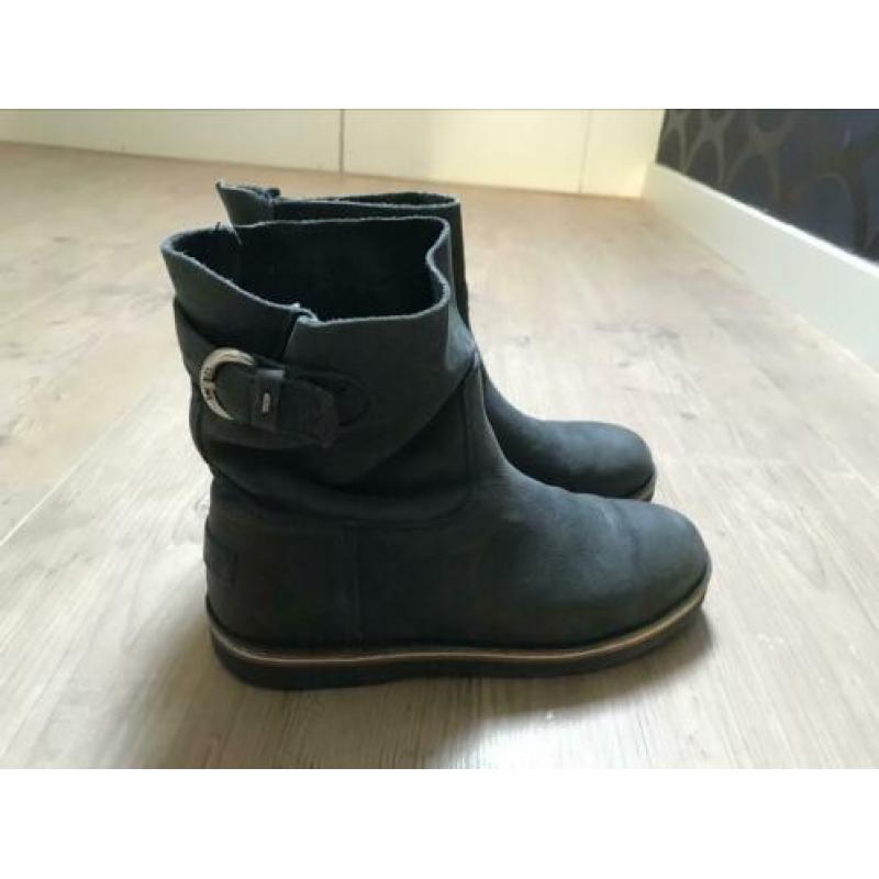 Mooie Shabbies, enkellaarsjes, 39, donkerblauw, zgan!
