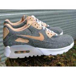 Nike air Max 90 Ultra Premium Wool grey & Vachetta Tan 39