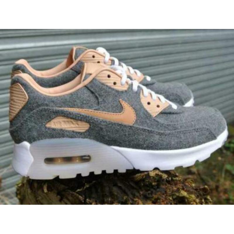Nike air Max 90 Ultra Premium Wool grey & Vachetta Tan 39