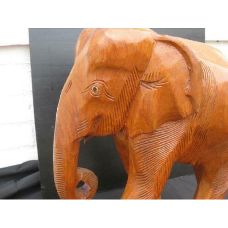 houten olifant-woonaccesoires