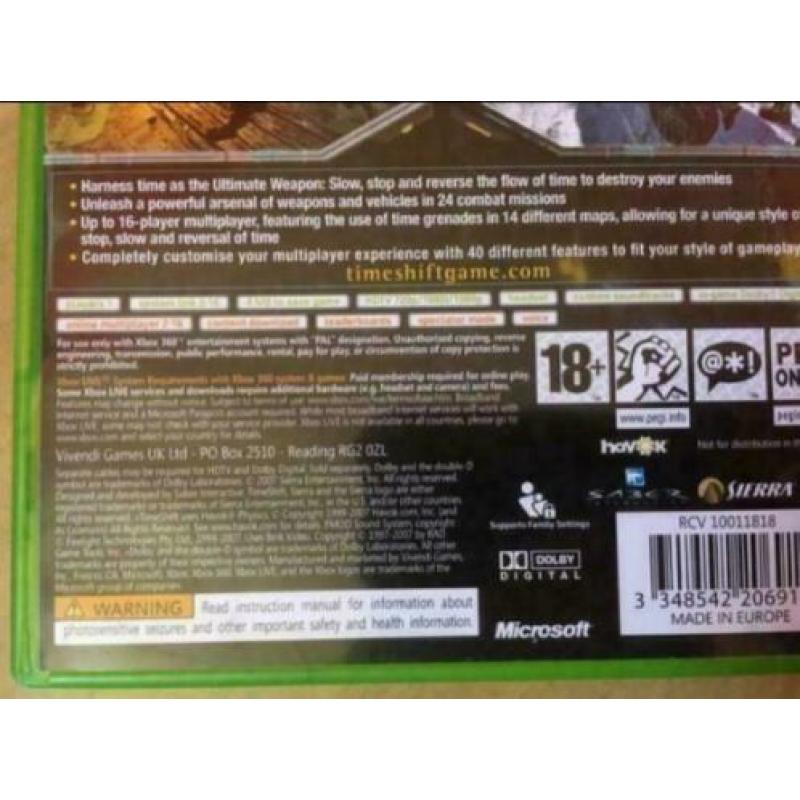 Xbox360 time shift