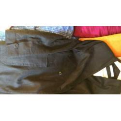 Mango premium linnen colbertje lang maat 38 minimalist