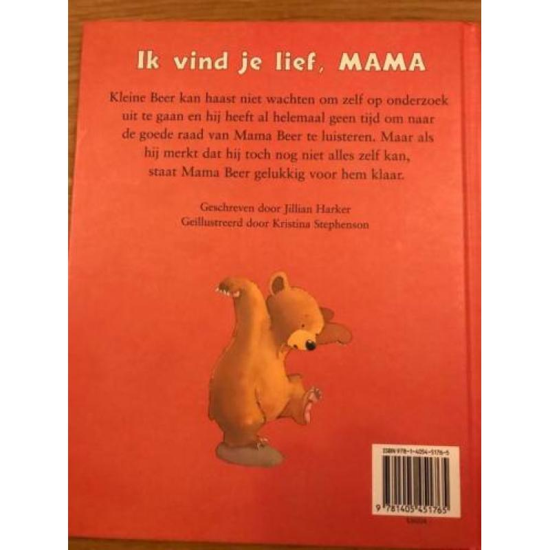 Ik vind je lief mama super lief kinderboek over beren boek