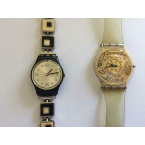 Swatch horloges,2 stuk,moet nieuw batterij in,98% werken ze