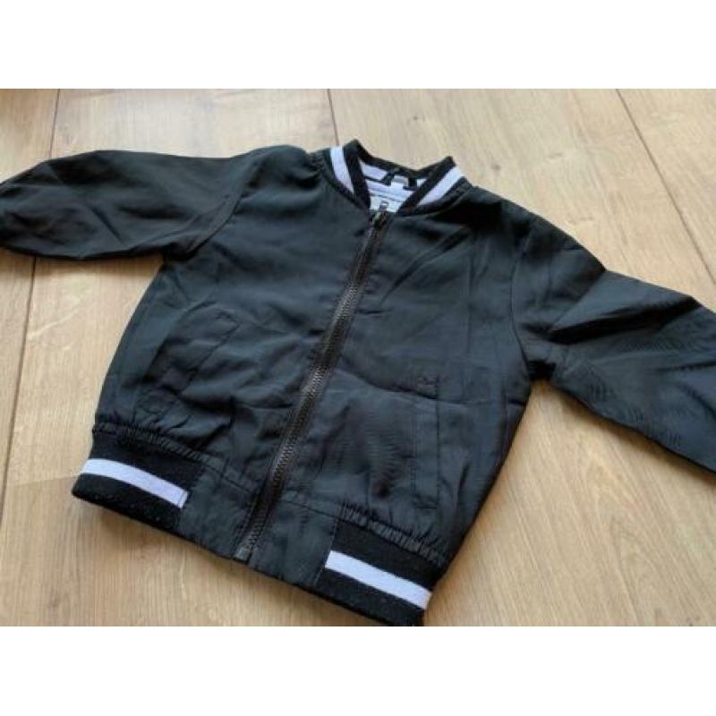 Z.g.a.n. Stoere, zwarte bomber jas, maat 74, van Zeeman