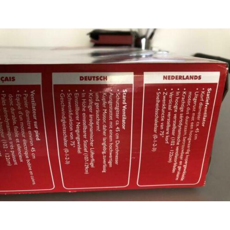 Staande ventilator Nieuw in verpakking