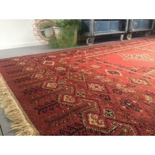 Prachtige super grote Bohemian Moroccan PERS brique 3.50 M