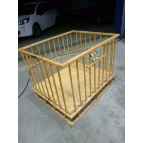 Houten box baby peuter
