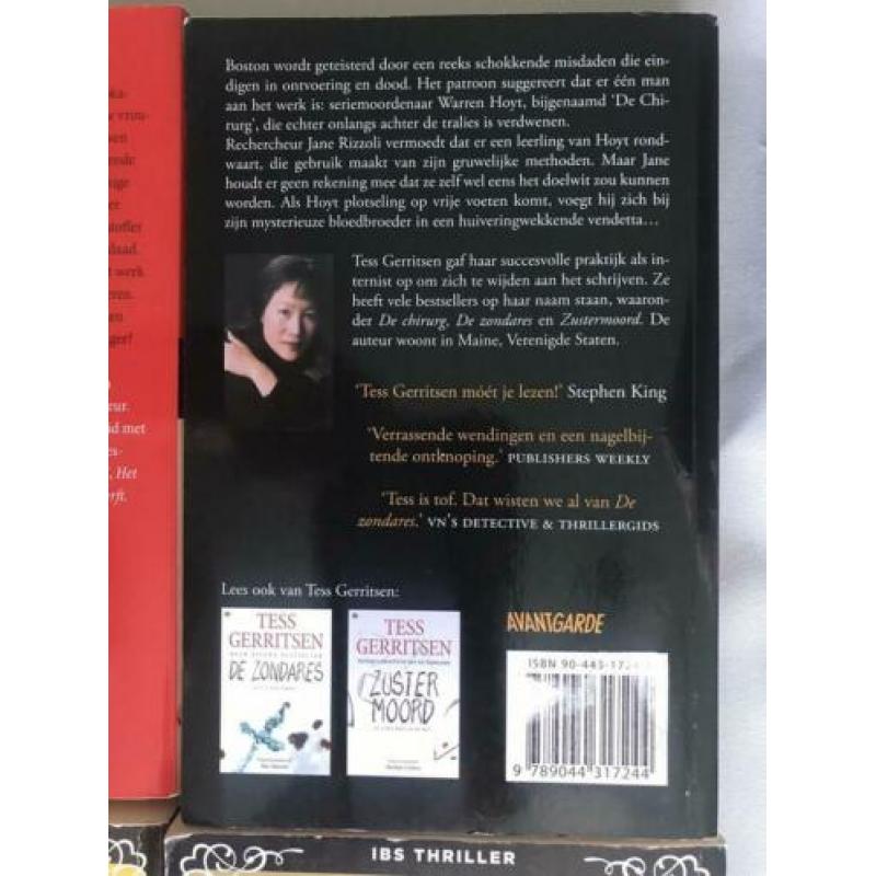 Tess Gerritsen 4 stuks