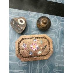Partij : Brocante : tinnen vaas etc etc etc .Ook los te koop