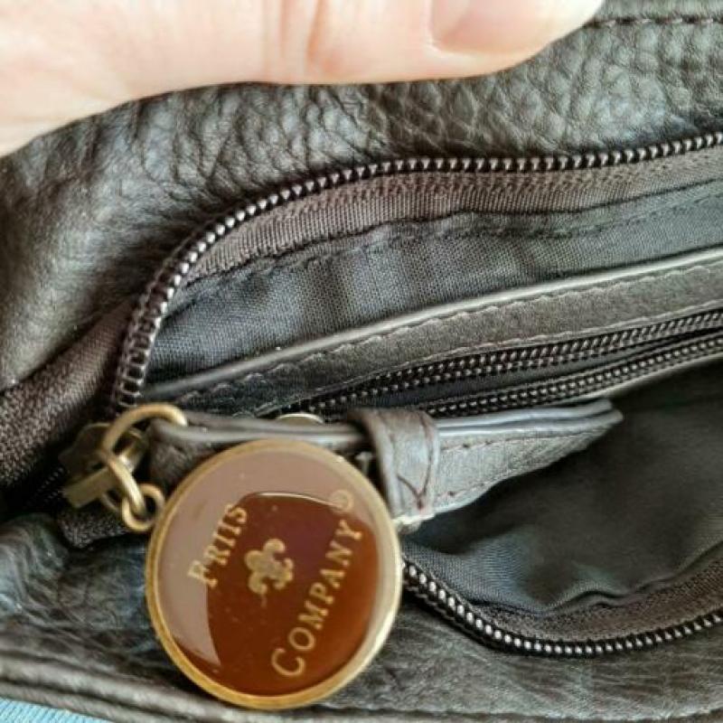 Clutch bruin Friis & Company klein kunstleer