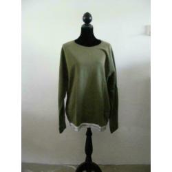 Calvin Klein legergroene sweater mt xl