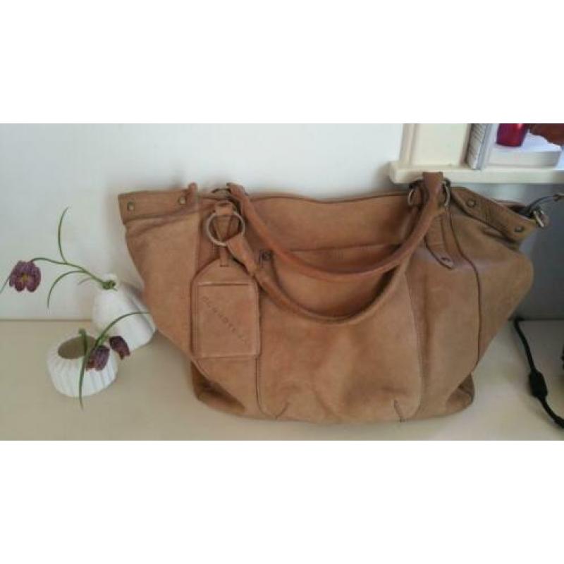 Bruine Cowboysbag shopper. Type 1099 Bag Bolton.