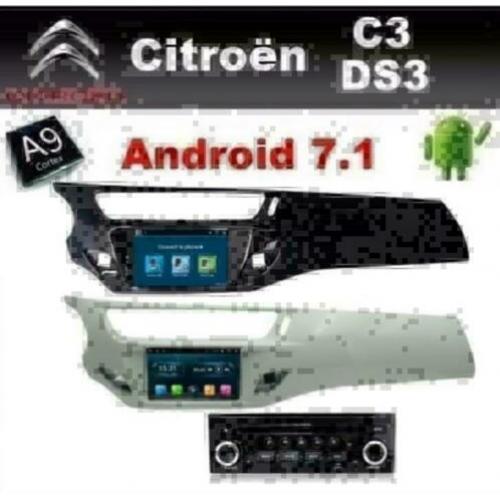 Citroen navigatie C3 DS3 android 7.1 wifi carkit dab+ usb