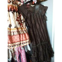 ?? ESSENTIEL ??ANTWERP teer bruin kanten tuniek..mt 40