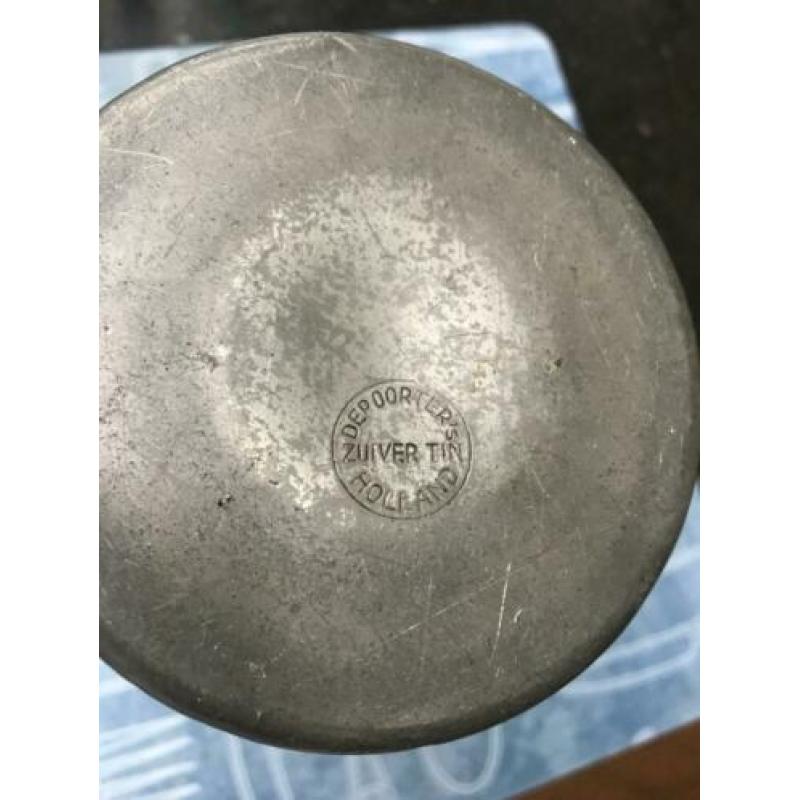 Partij : Brocante : tinnen vaas etc etc etc .Ook los te koop