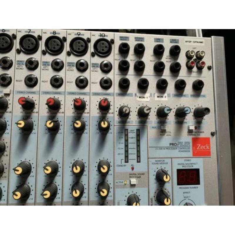 Zeck actief mengpaneel 2x 500 watt