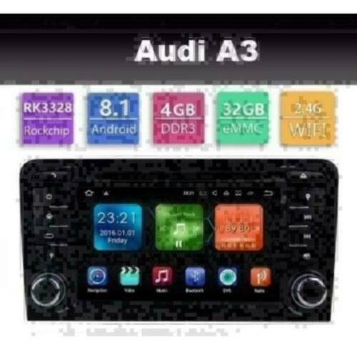 Audi A4 A3 radio navigatie wifi android 8.1 carplay dab+ usb