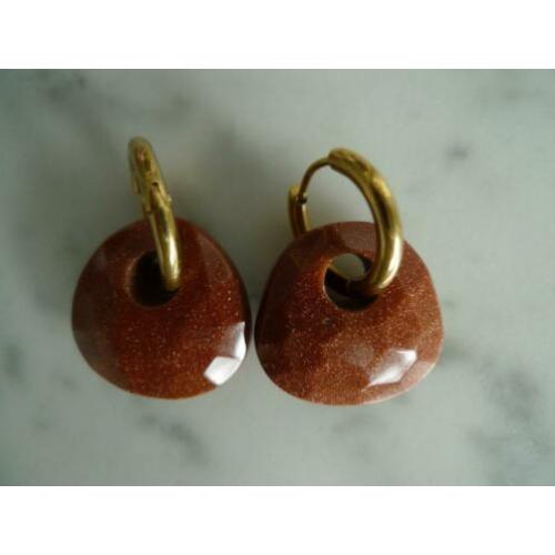 gold sand creool hangers 21x22mm en kettinghanger