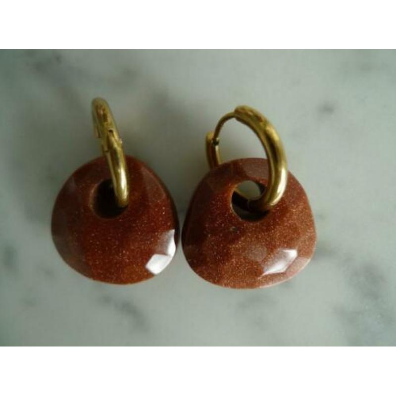gold sand creool hangers 21x22mm en kettinghanger
