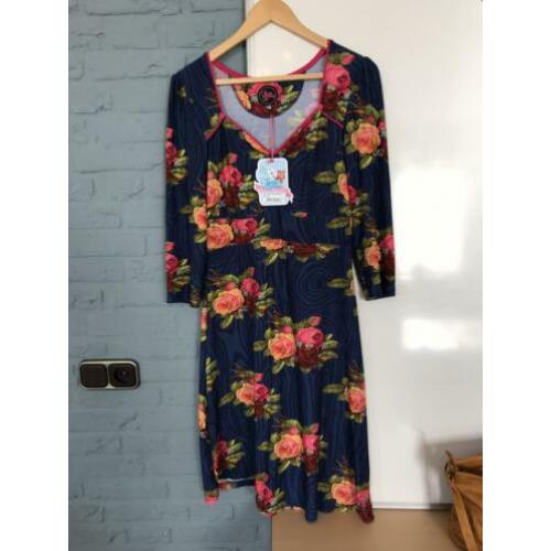 Nieuwe Tante Betsy Dress Lola Woody Rose Blue M