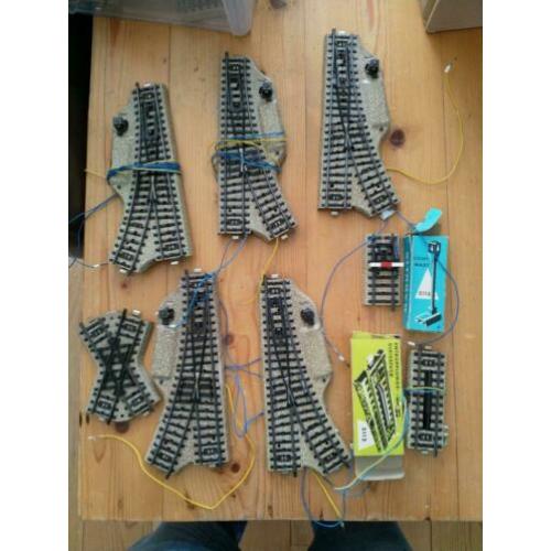 Marklin m-rail wissels en kruising