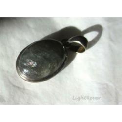 Labradoriet - Galaxyiet hanger in 925 sterling zilver