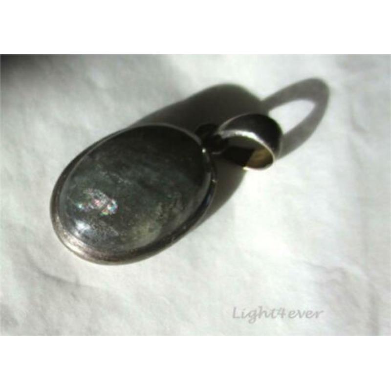 Labradoriet - Galaxyiet hanger in 925 sterling zilver