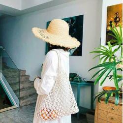 Macrame tas gehaakt beige bohemian boho EGF