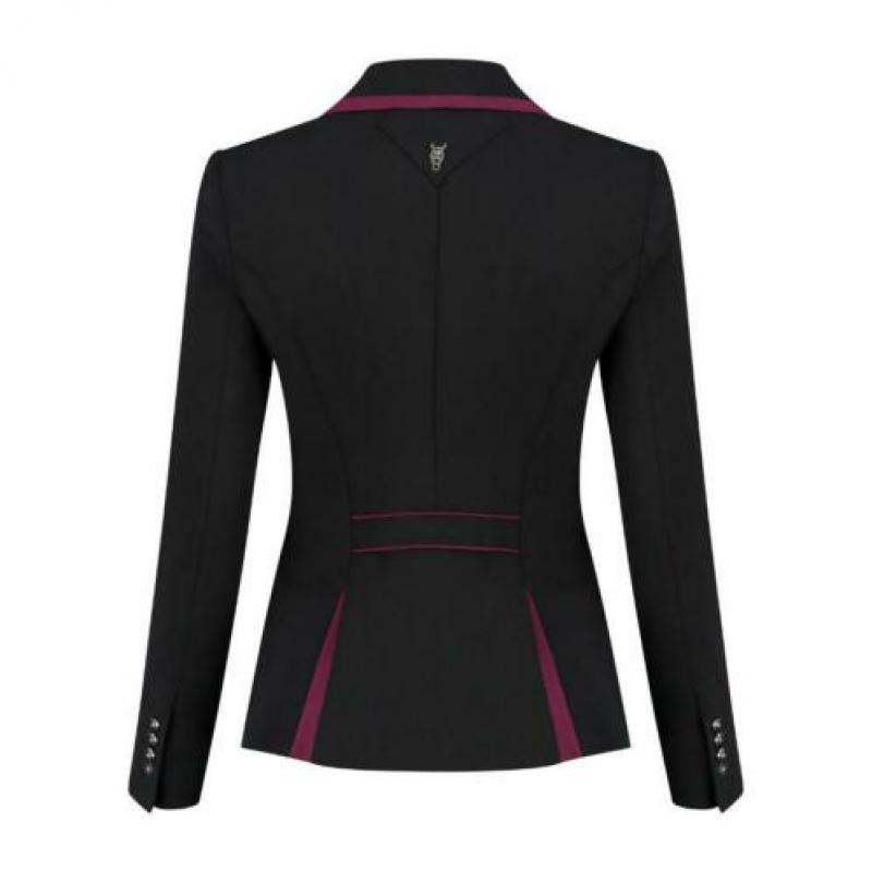 NIEUW - Juuls Wedstrijdjasje Favorite - zwart/wijnrood - 42