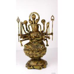 Zeer bijzonder Avalokitesvara / Kuan Yin - Brons - China - E