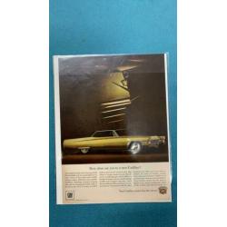 Cadillac 1967 advertenties en zwart-wit foto’s