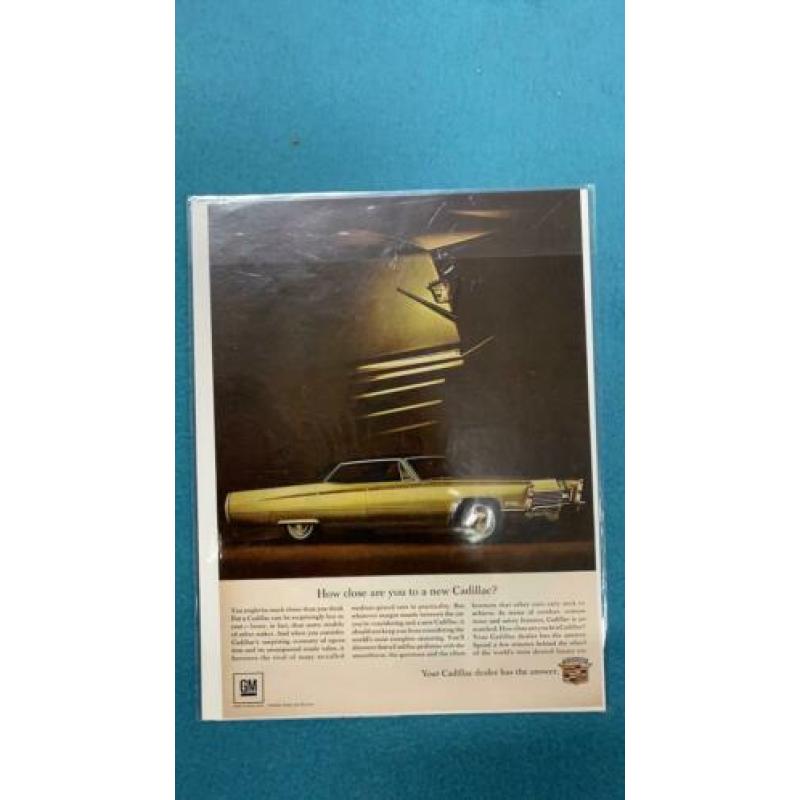 Cadillac 1967 advertenties en zwart-wit foto’s