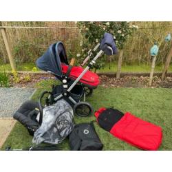 Bugaboo Cameleon 2 denim met totale uitbreidingspakket