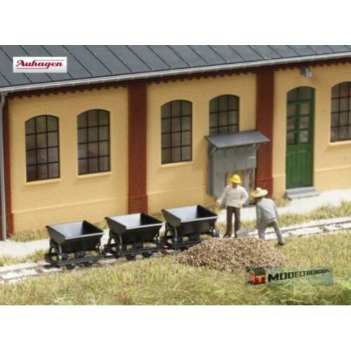 Auhagen HO 41702 - Smalspoor Kiepwagens 3 stuks