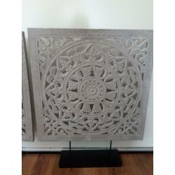 2x leuke raam / muur decoratie