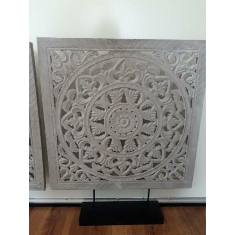 2x leuke raam / muur decoratie