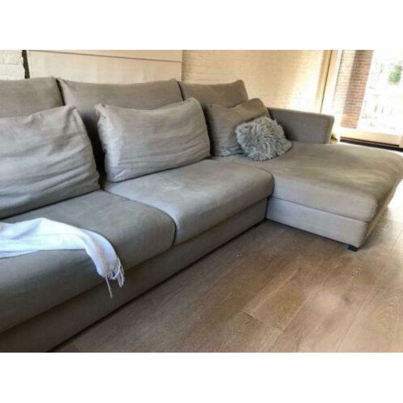 Bank met chaise longue 3-4 zits (2 delen)