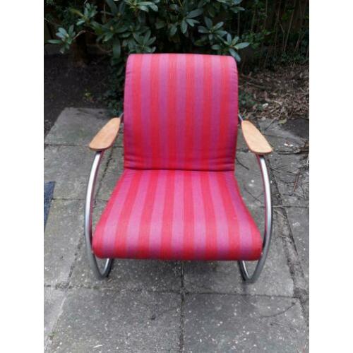 Fauteuil rood/roze