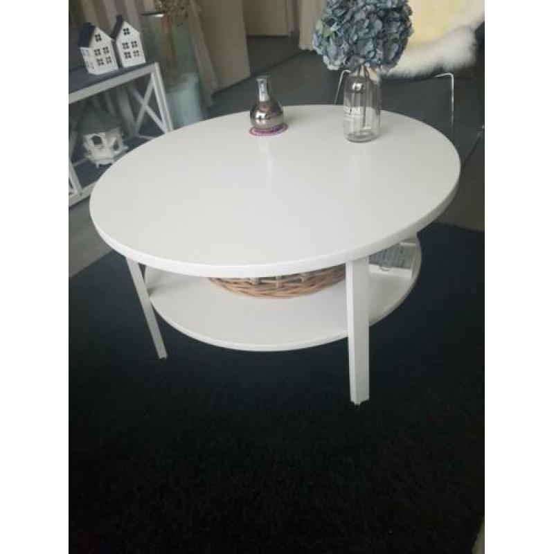 Ronde salontafel wit