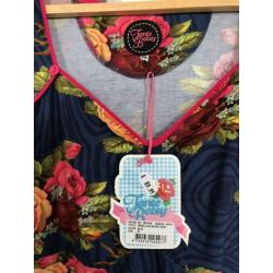 Nieuwe Tante Betsy Dress Lola Woody Rose Blue M