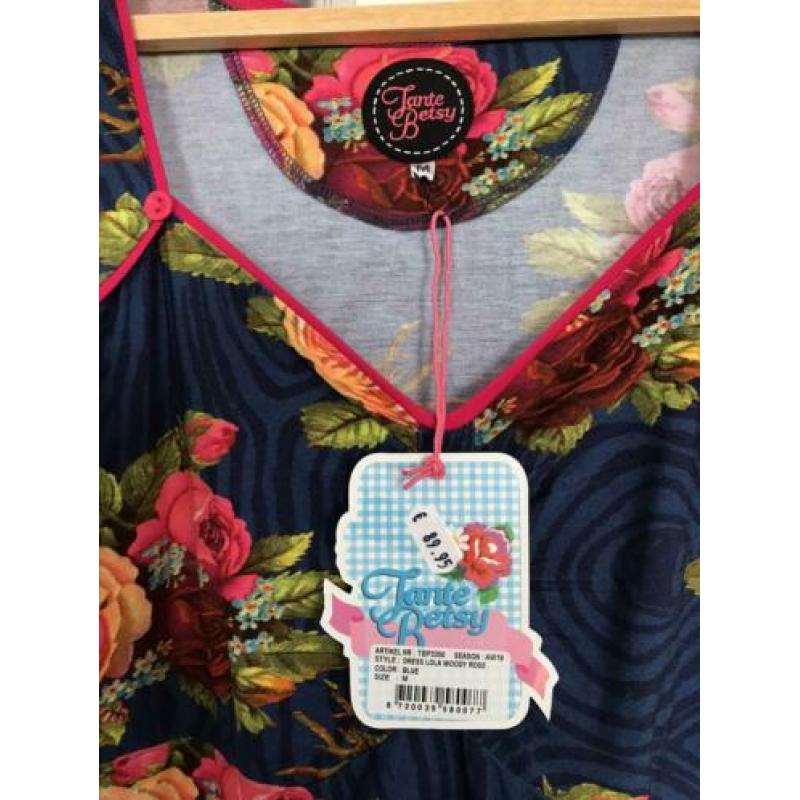 Nieuwe Tante Betsy Dress Lola Woody Rose Blue M