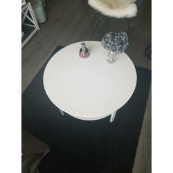 Ronde salontafel wit