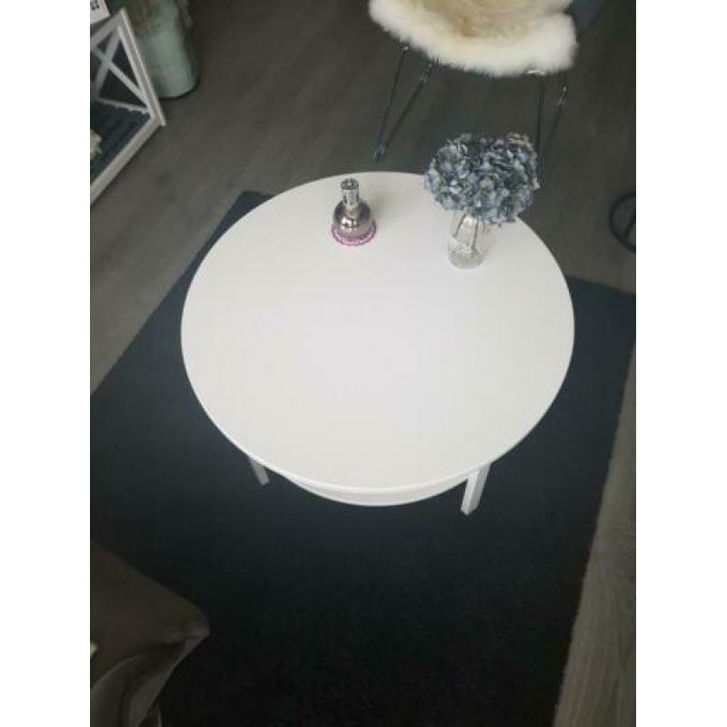 Ronde salontafel wit