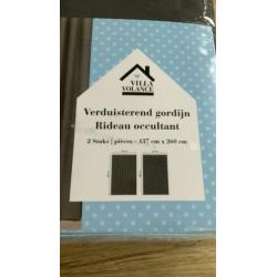 NIEUW!! Verduisterd gordijn 2 stuks 137 x 260 cm