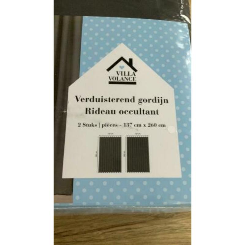 NIEUW!! Verduisterd gordijn 2 stuks 137 x 260 cm