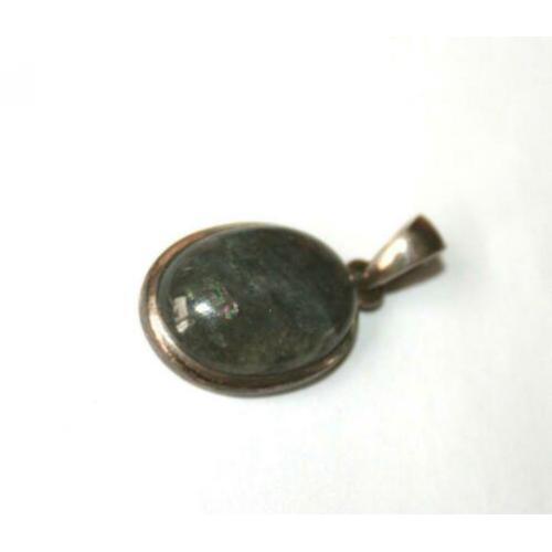 Labradoriet - Galaxyiet hanger in 925 sterling zilver