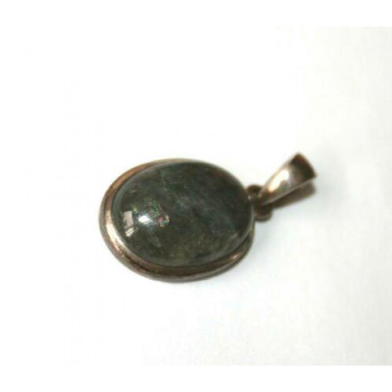 Labradoriet - Galaxyiet hanger in 925 sterling zilver