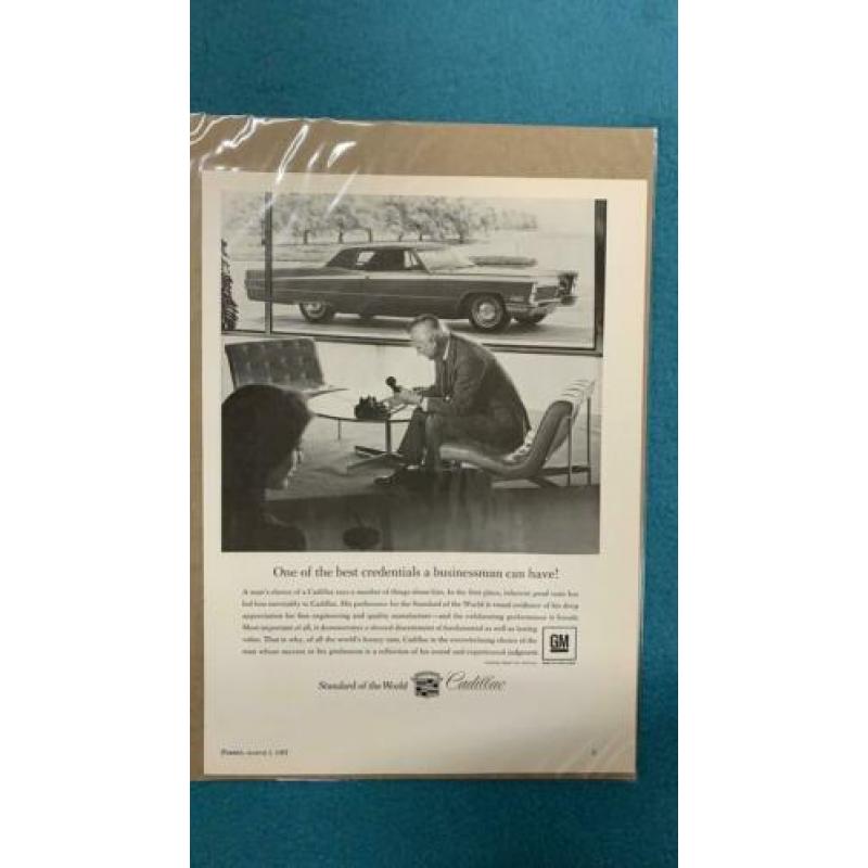 Cadillac 1967 advertenties en zwart-wit foto’s