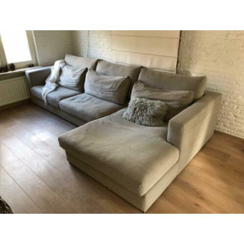 Bank met chaise longue 3-4 zits (2 delen)